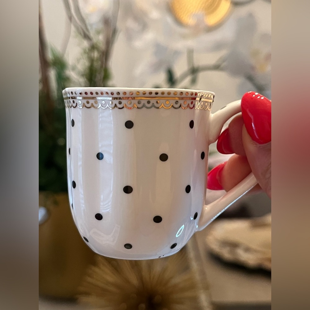 NIB Grace espresso Black
Stripes & Dots porcelain cups and saucers - Picture 6 of 11